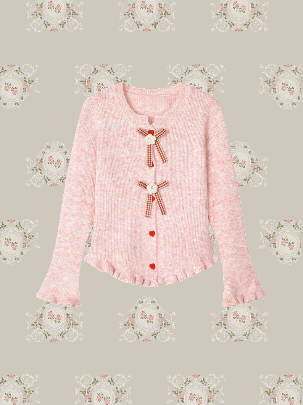 Rose Pink Cardigan/ローズピンクカーディガン