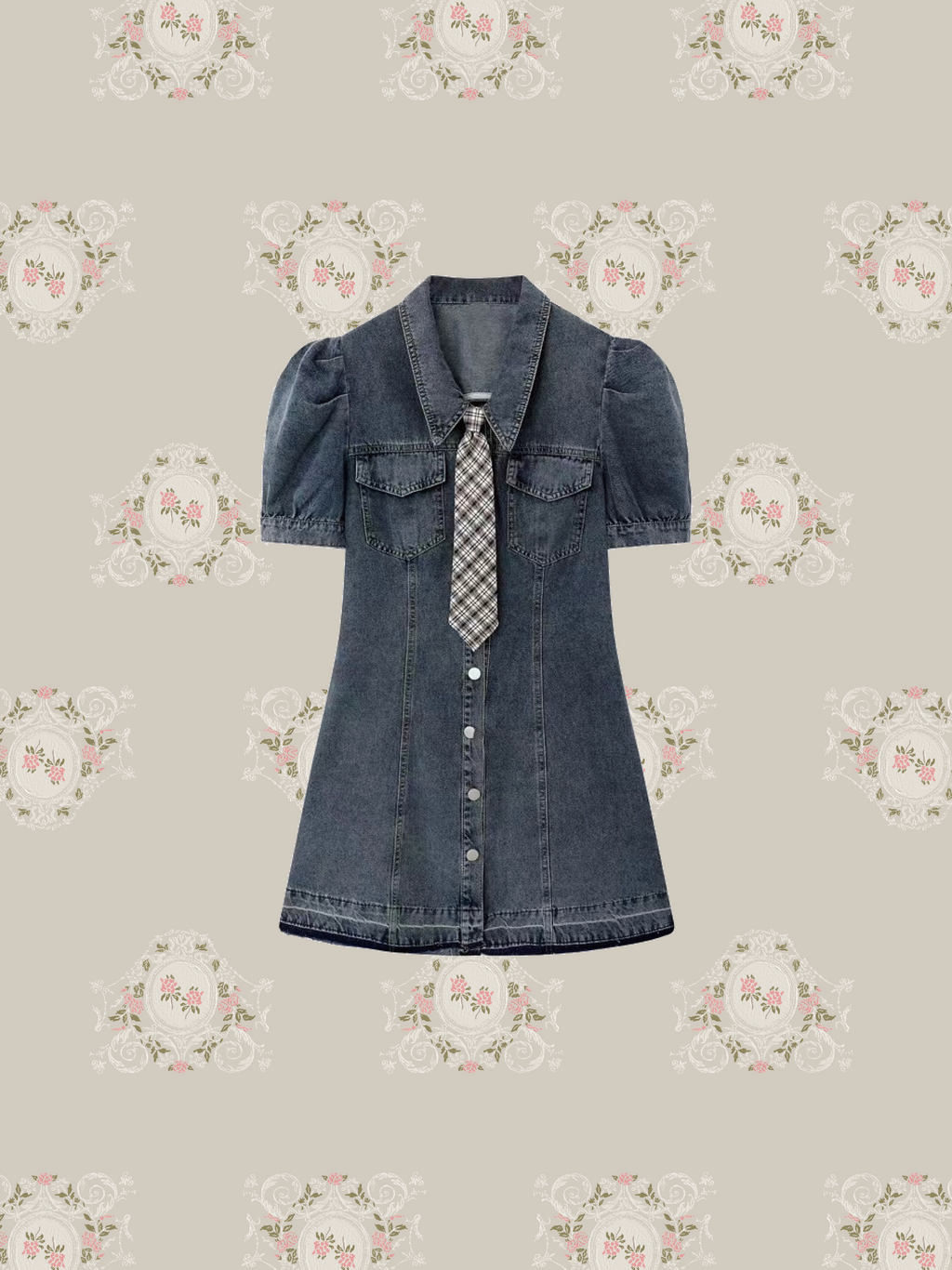 ALEXA CHUNG SAILOR FRILL DRESS デニム ワンピ - ミニワンピース