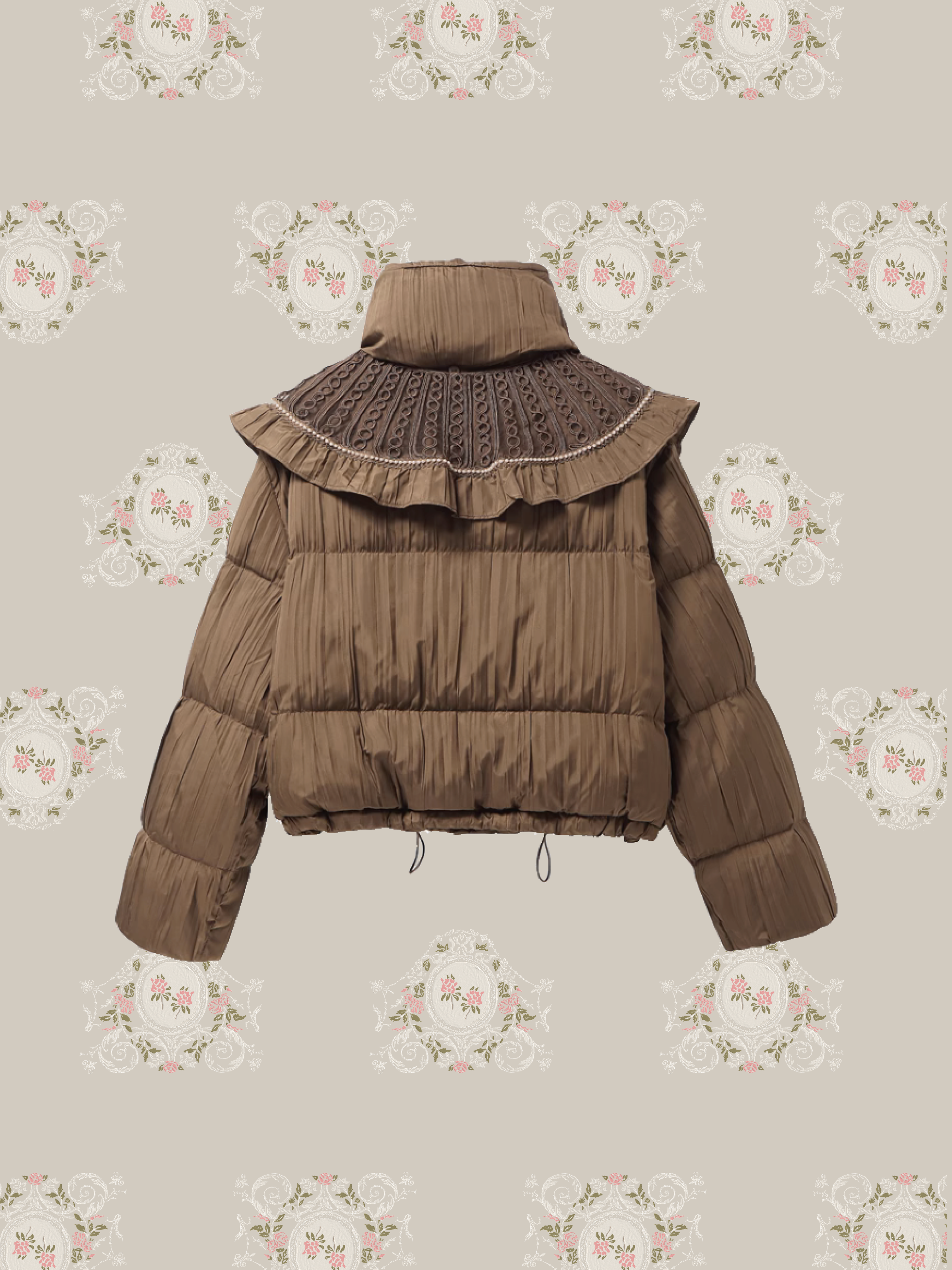 Big Frill Collar Puff Duck Down Coatビッグフリルカラーパフダックダウンコート