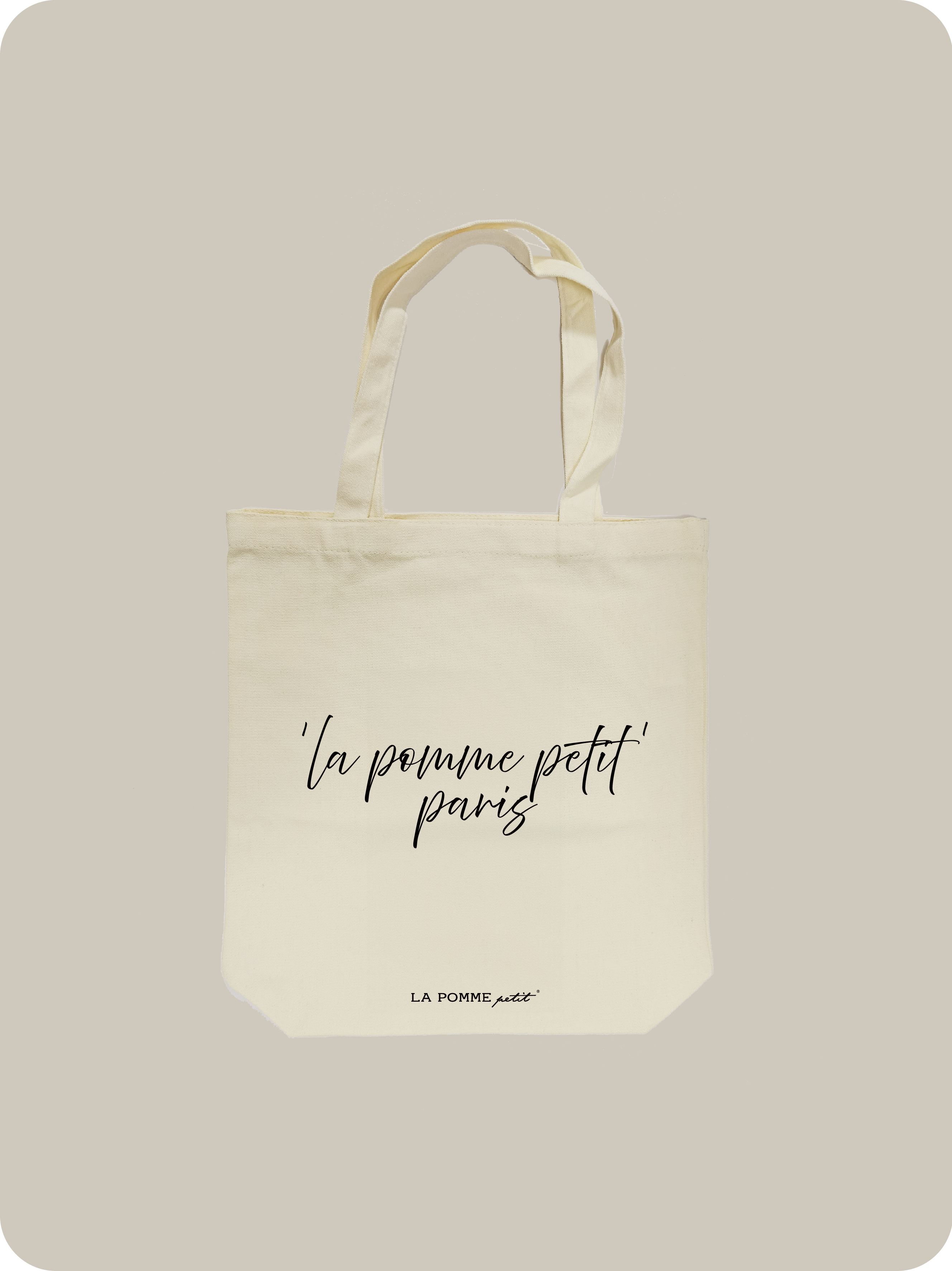 2 way LA POMME petit PARIS Slogan TOTE BAG