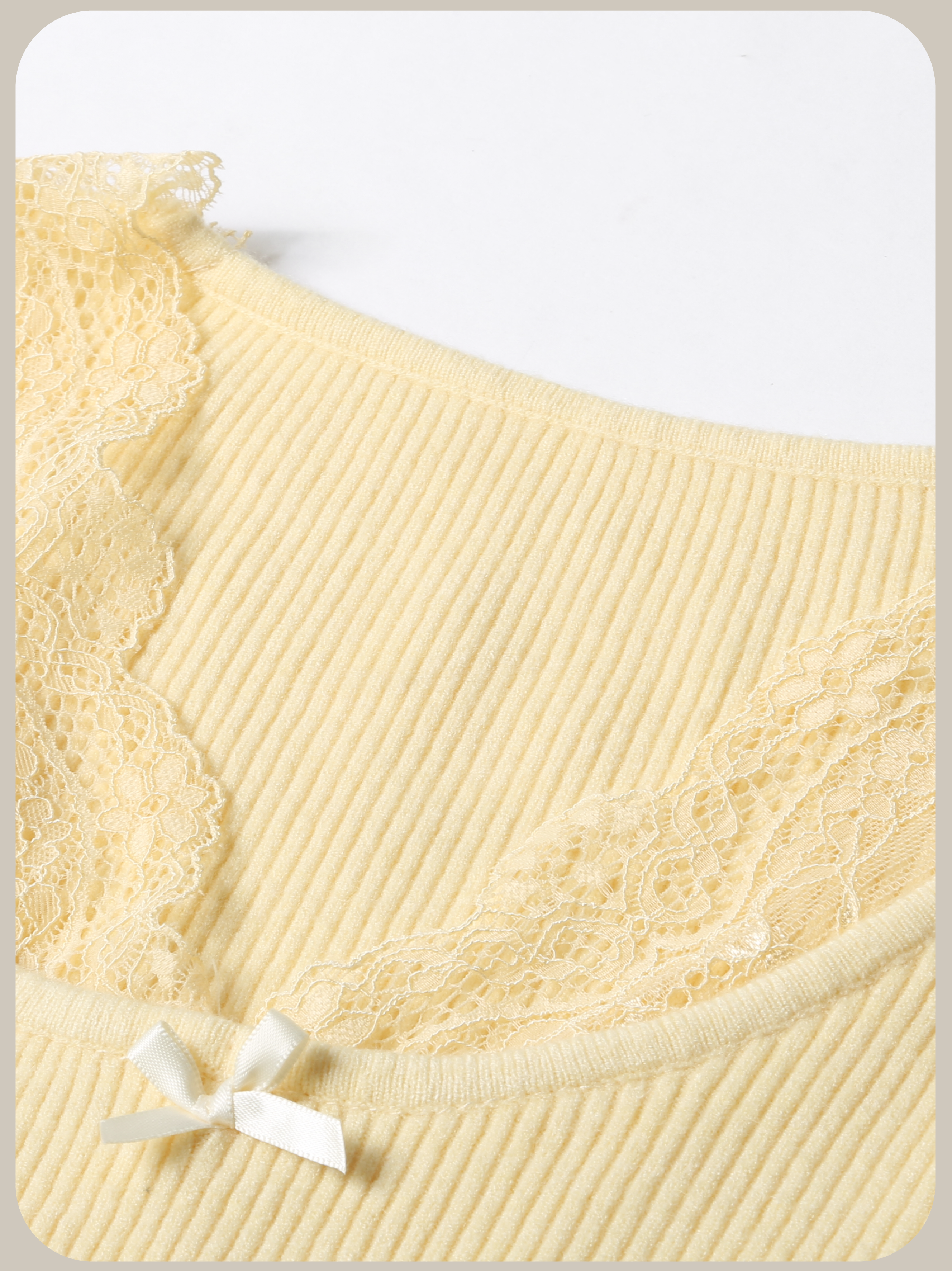 Sweet Lace Knit Top/スウィートレースニットトップス