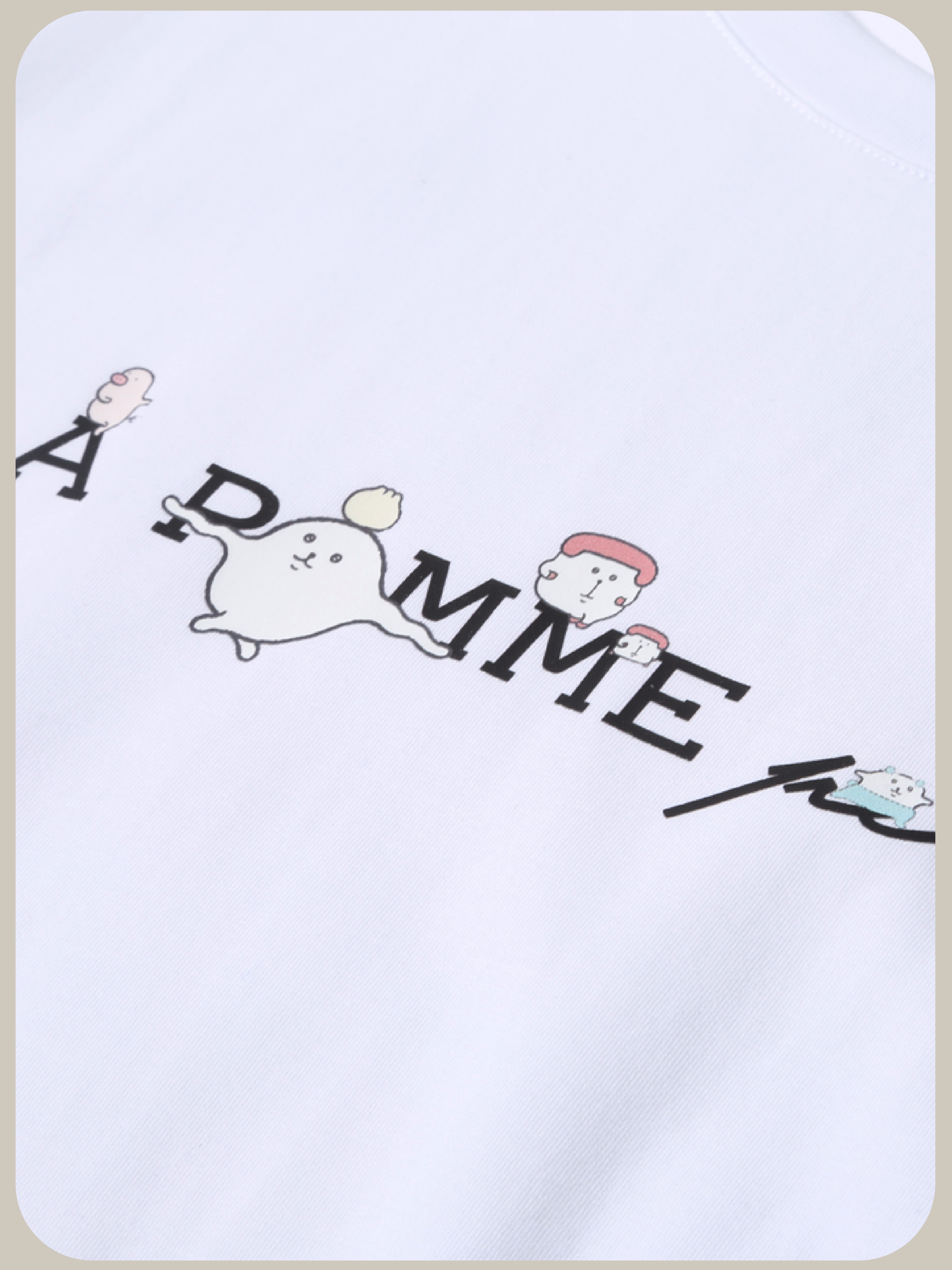 Yawame × LA POMME petit Simple Logo T