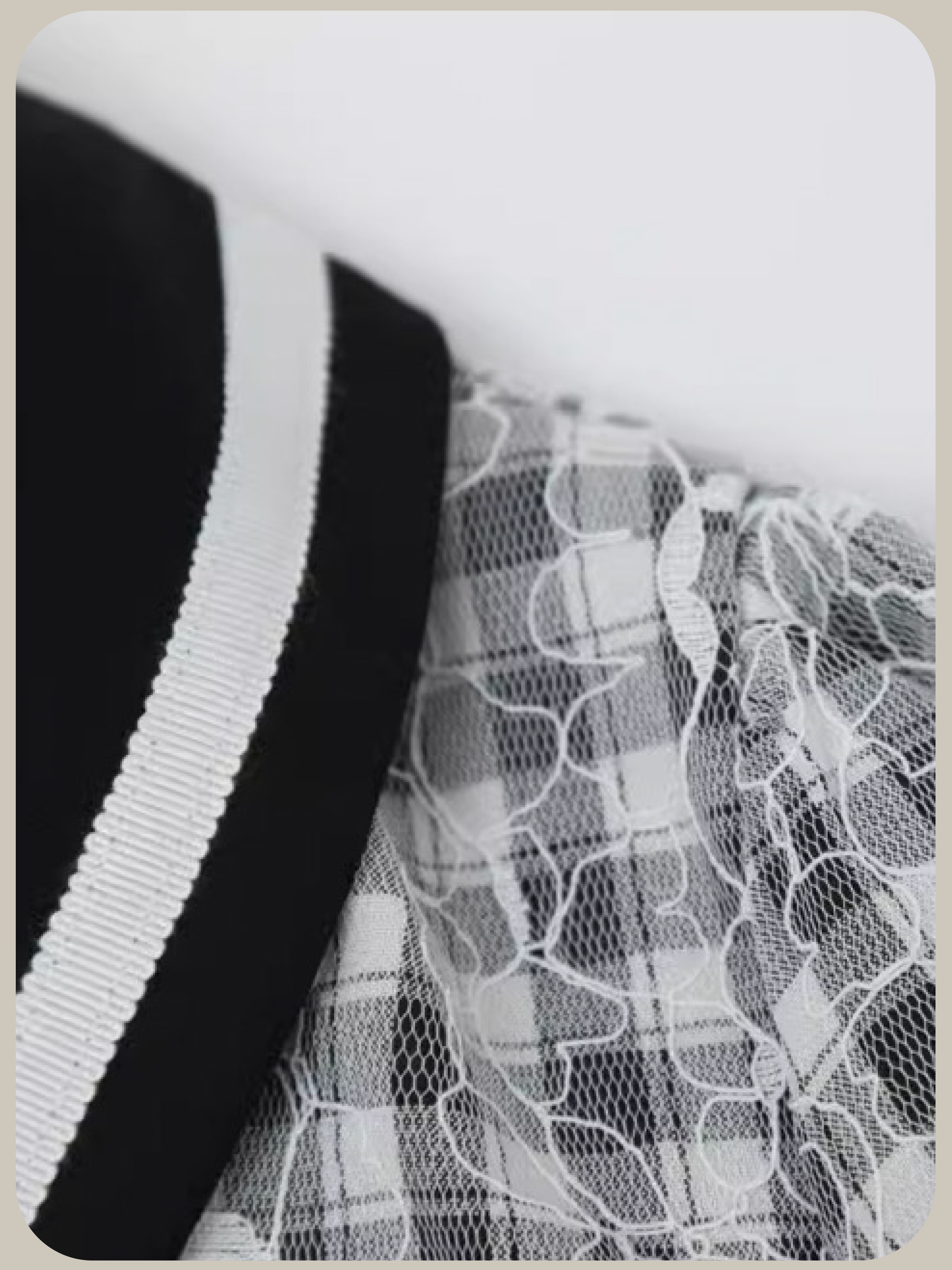 French Lace Check Shirt/フレンチレースチェックシャツ