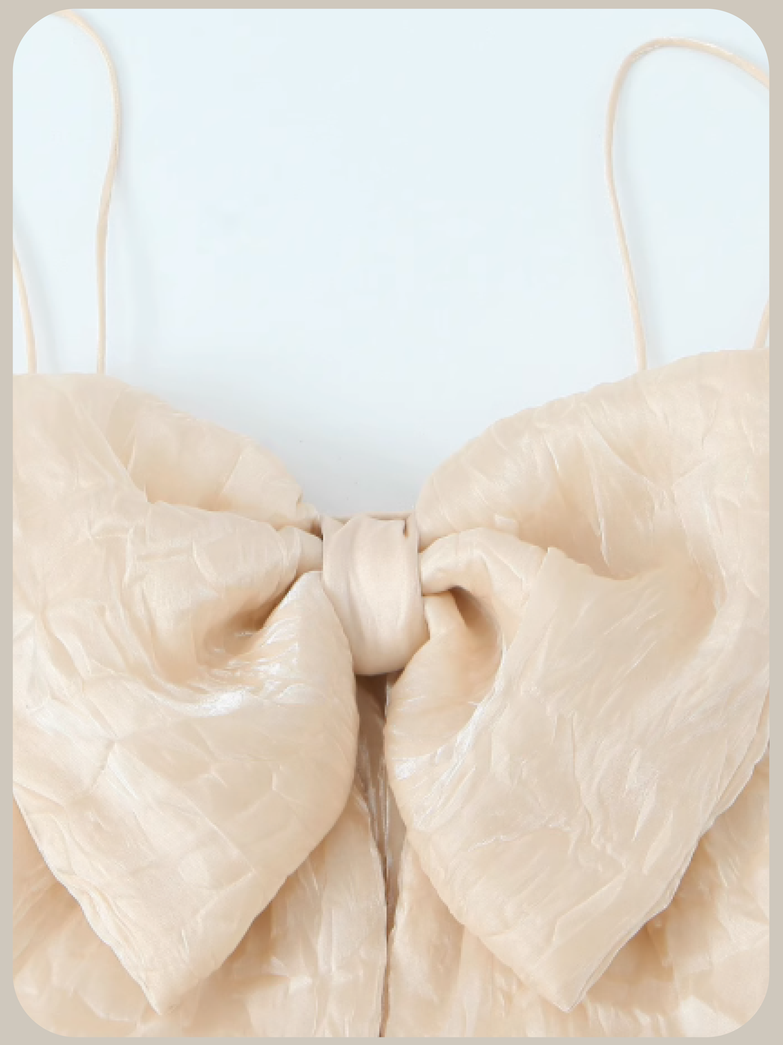 Romantic Mesh Bow Tie Cami/ロマンティックメッシュボウタイキャミ