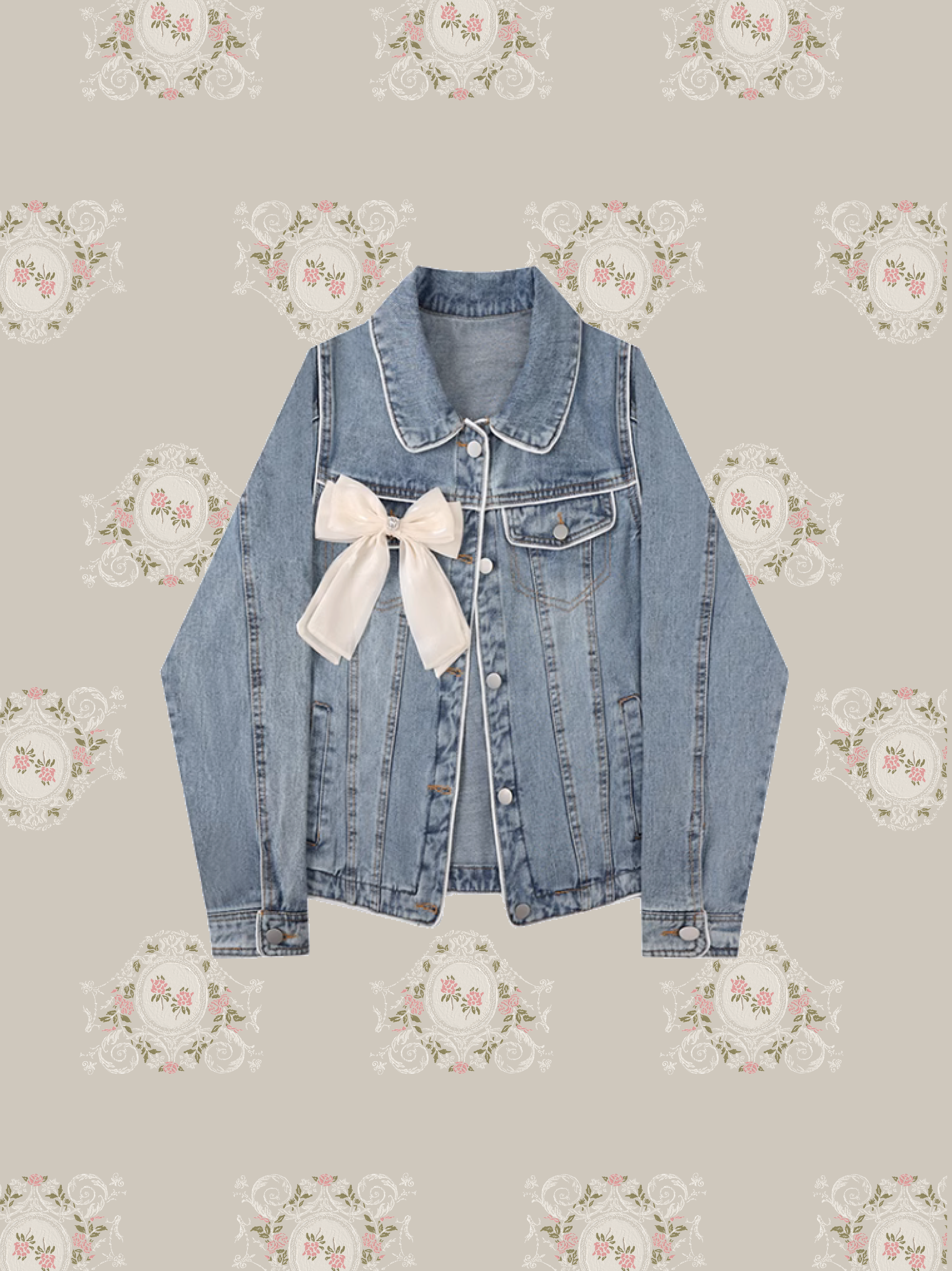 Denim Ribbon Jacket/デニムリボンジャケット